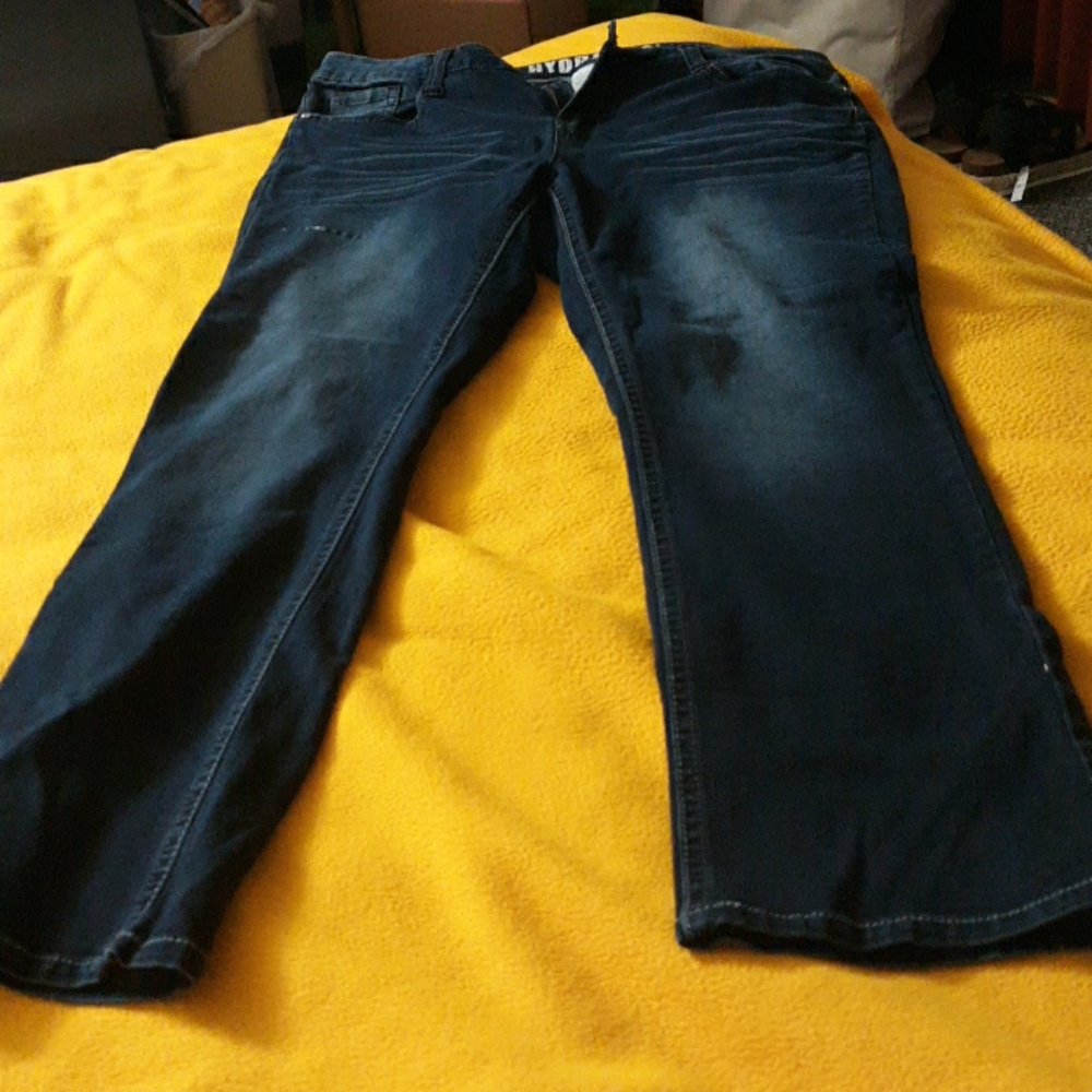 Designer blue jeans